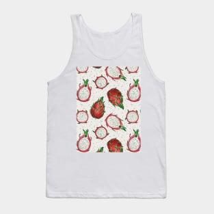 Red dragon fruit on off white Tank Top